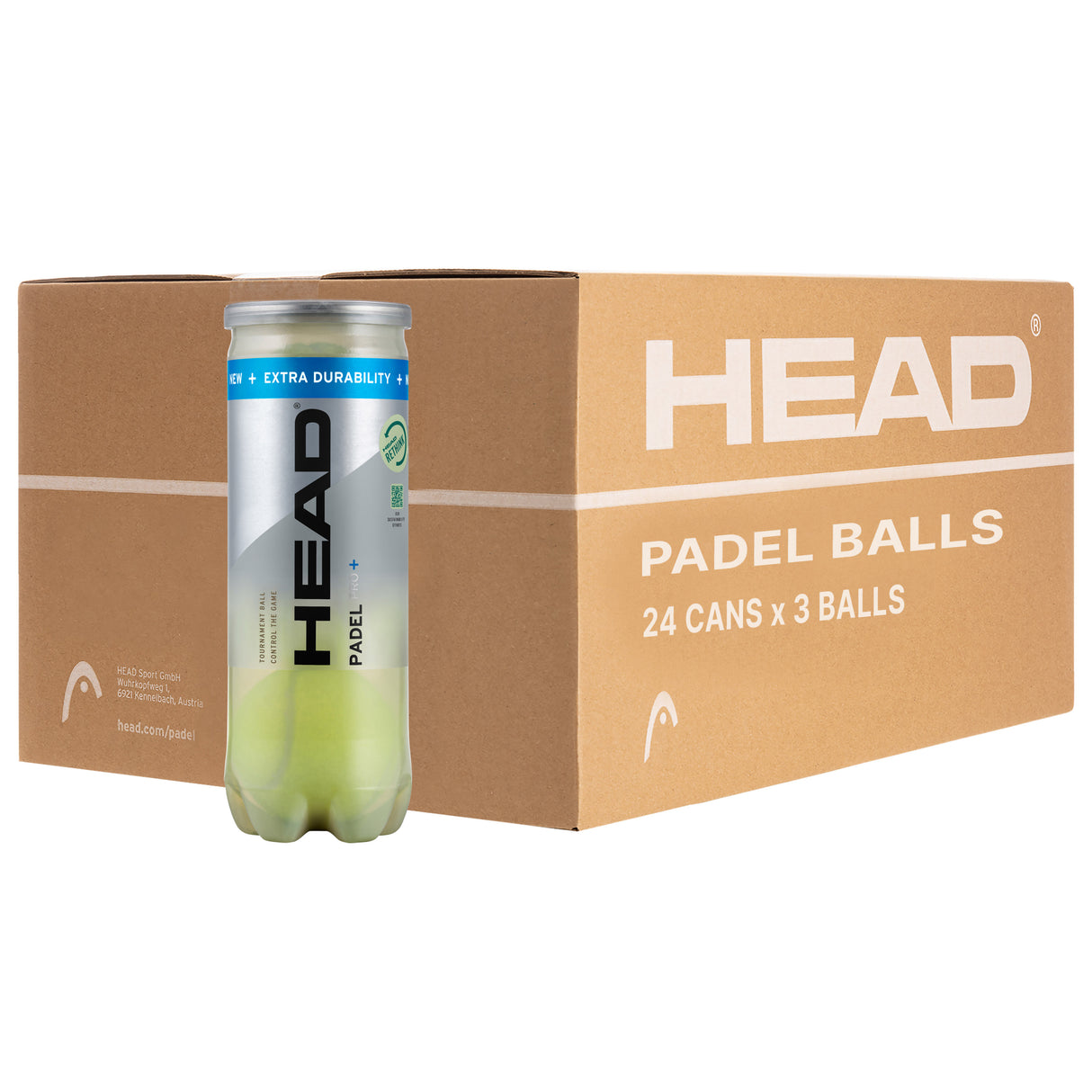 HEAD PADEL PRO+ 3er DOSE IM KARTON